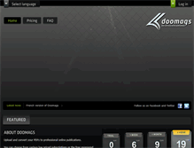 Tablet Screenshot of doomags.com